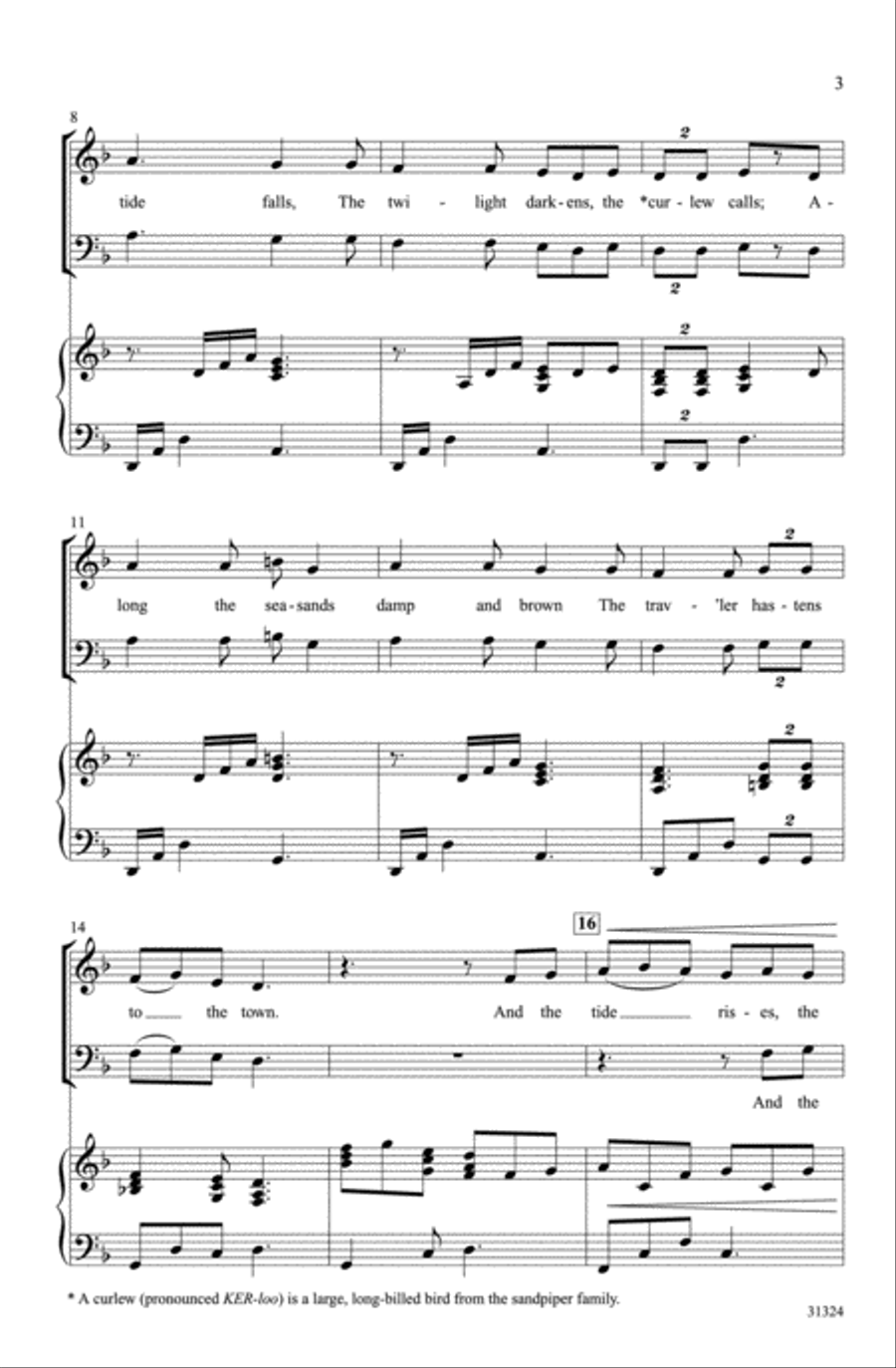 The Tide Rises, the Tide Falls 3-Part scores gallery preview page 13