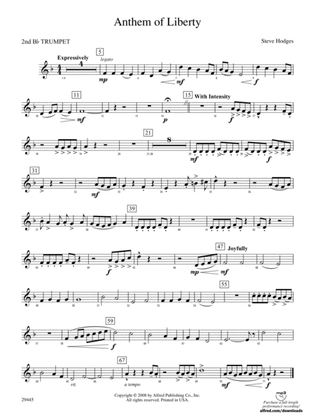 Anthem of Liberty: 2nd B-flat Trumpet