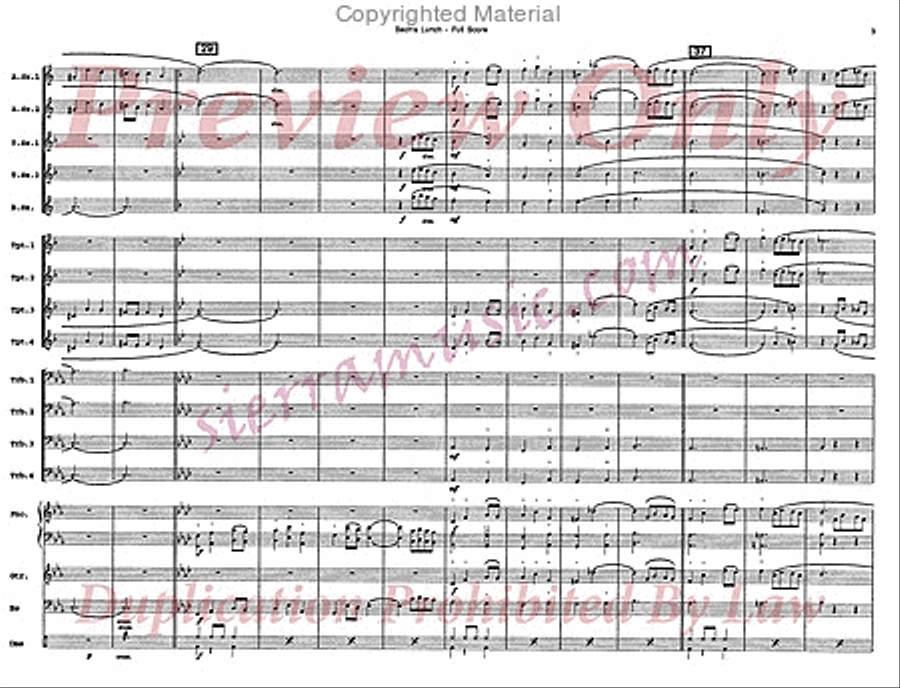 Bach's Lunch Big Band scores gallery preview page 4