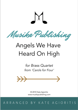 Book cover for Angels We Have Heard on High - Brass Quartet