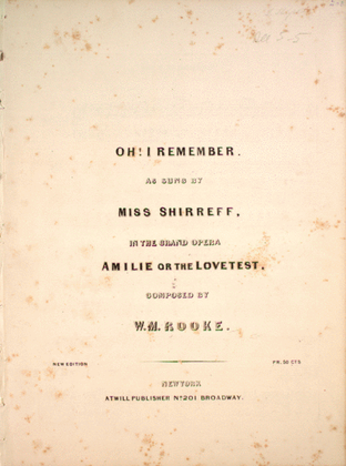 Book cover for Oh I Remember