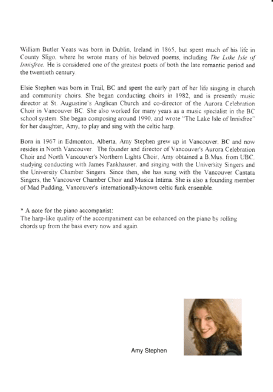 Lake Isle Of Innisfree 4-Part scores gallery preview page 8