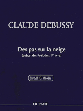 Book cover for Claude Debussy - Des pas sur la neige from Preludes, Book 1
