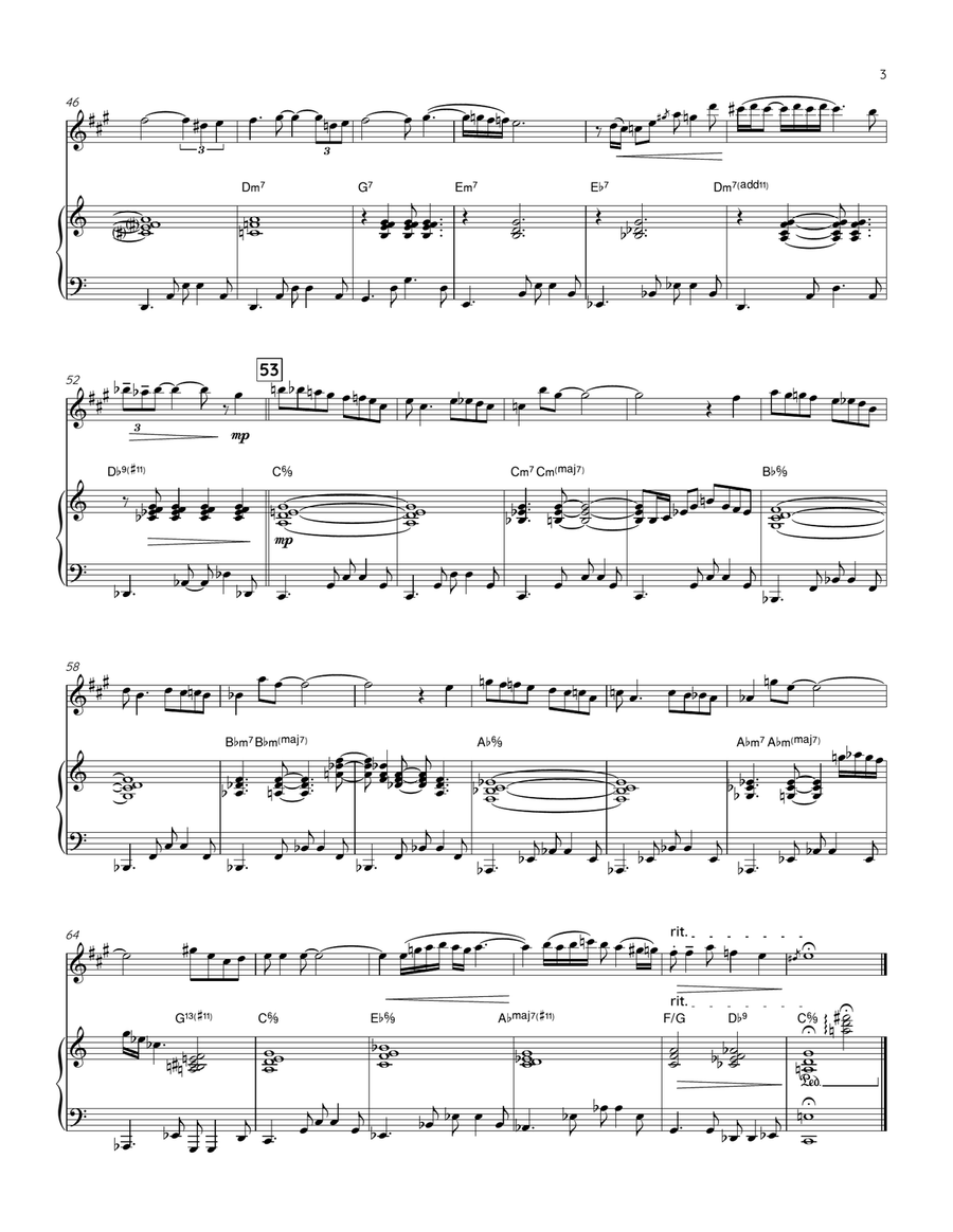 Midnight Sun Midnight Sun Alto Saxophone scores gallery preview page 3