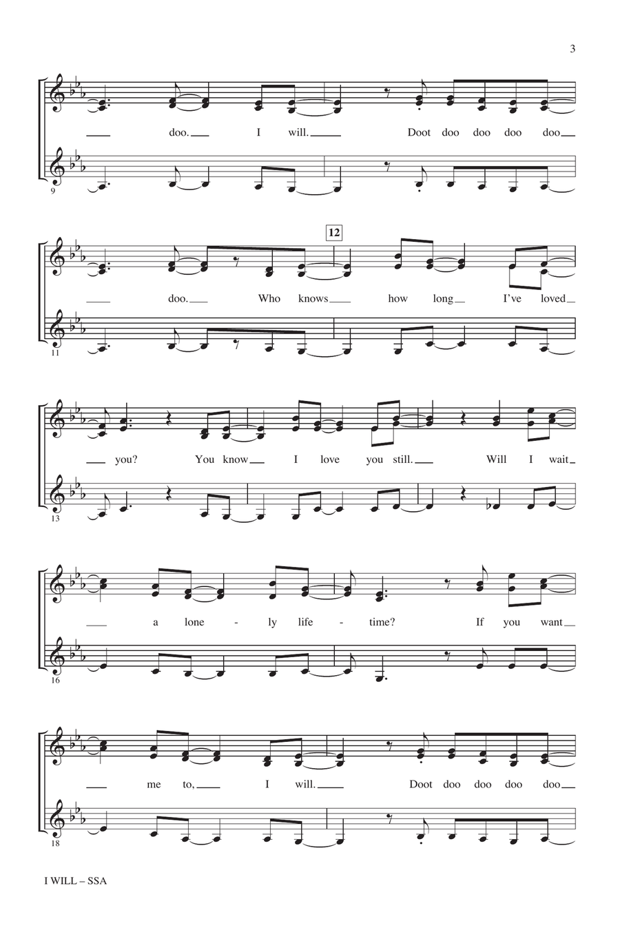 I Will SSA scores gallery preview page 2