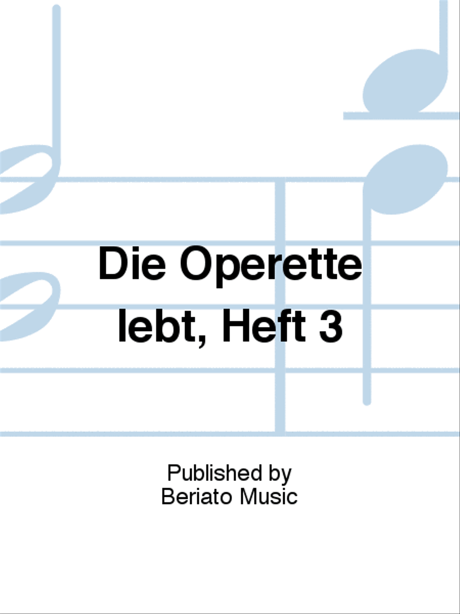Die Operette lebt, Heft 3 Voice Solo scores gallery preview page 1