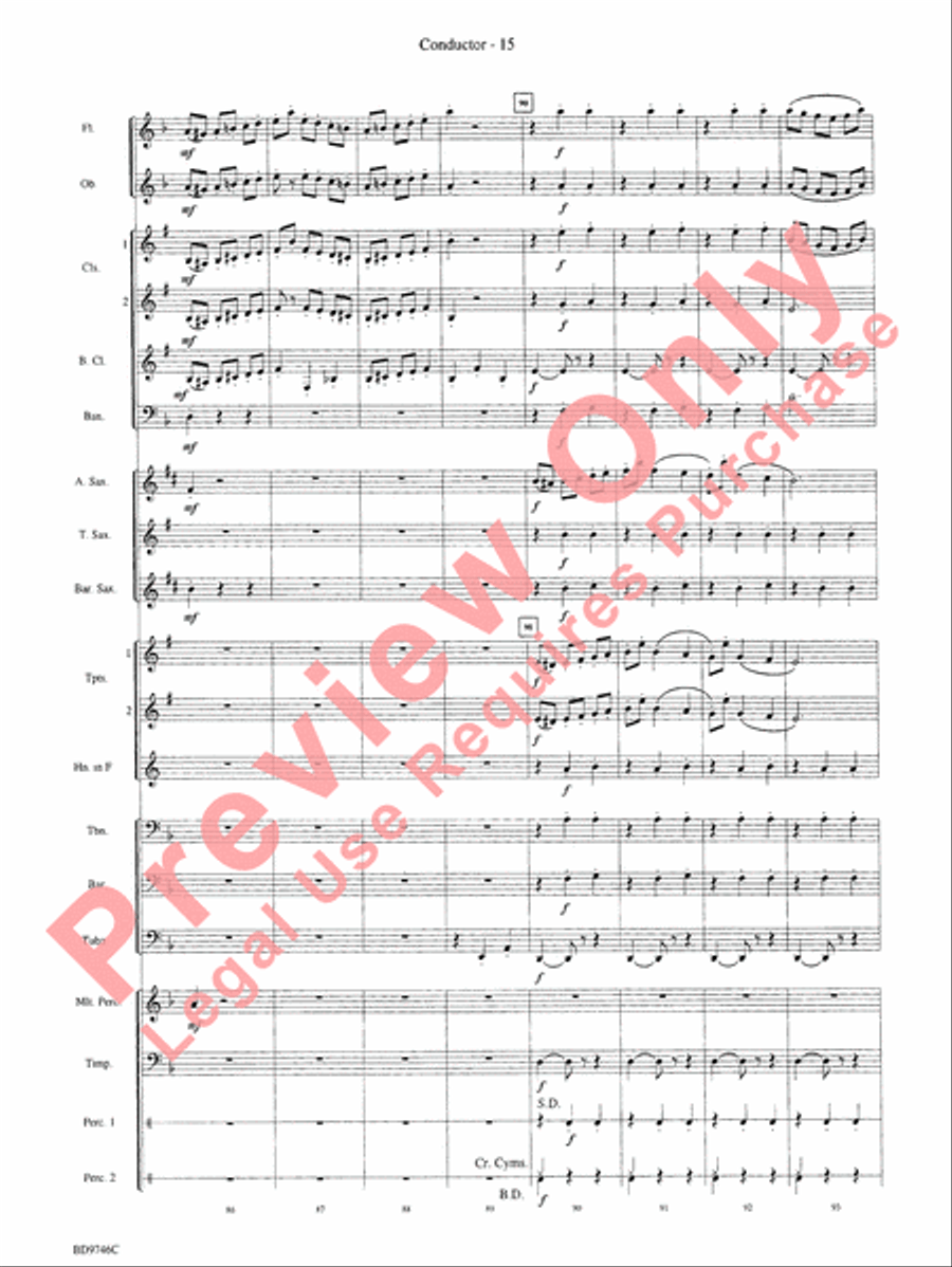 Peer Gynt Suite Concert Band scores gallery preview page 17