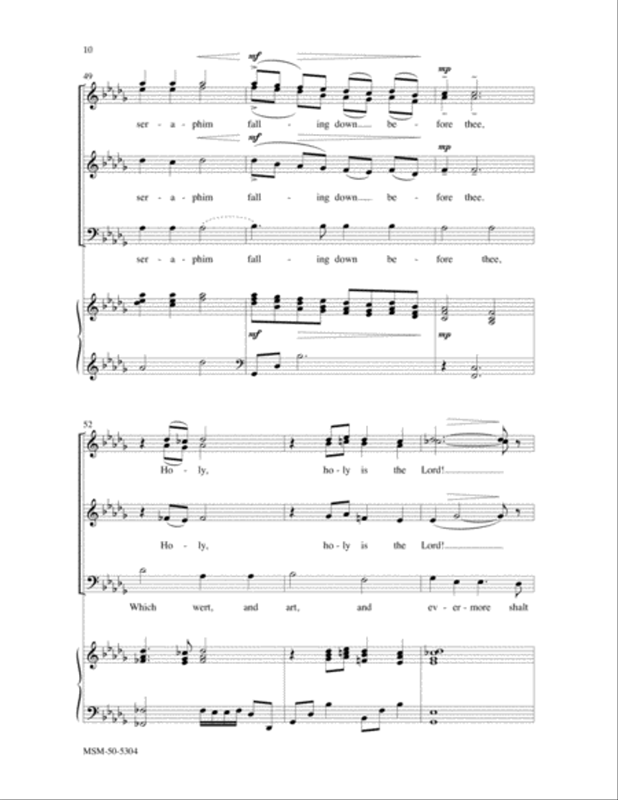 Holy, Holy, Holy Holy, Holy, Holy Divisi scores gallery preview page 7