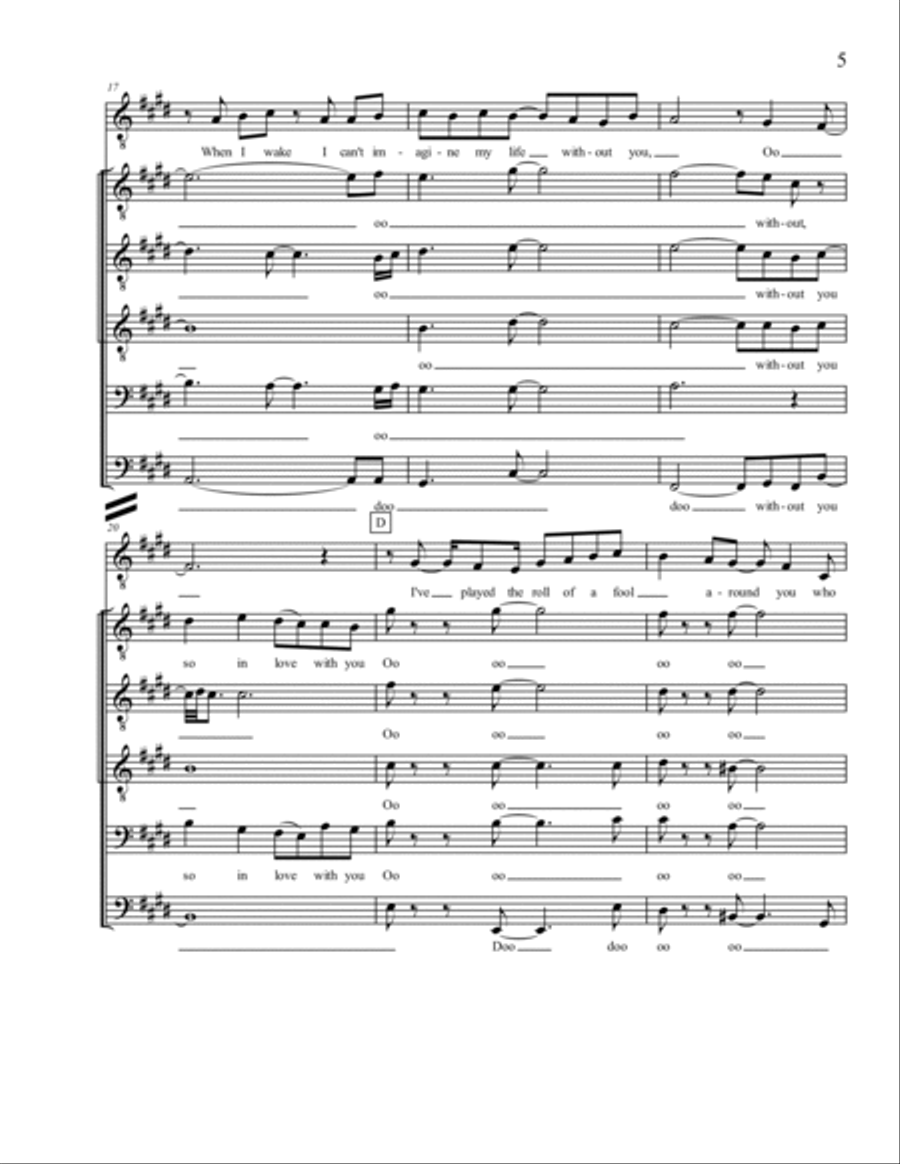 Everyday (For You) TTBB scores gallery preview page 5