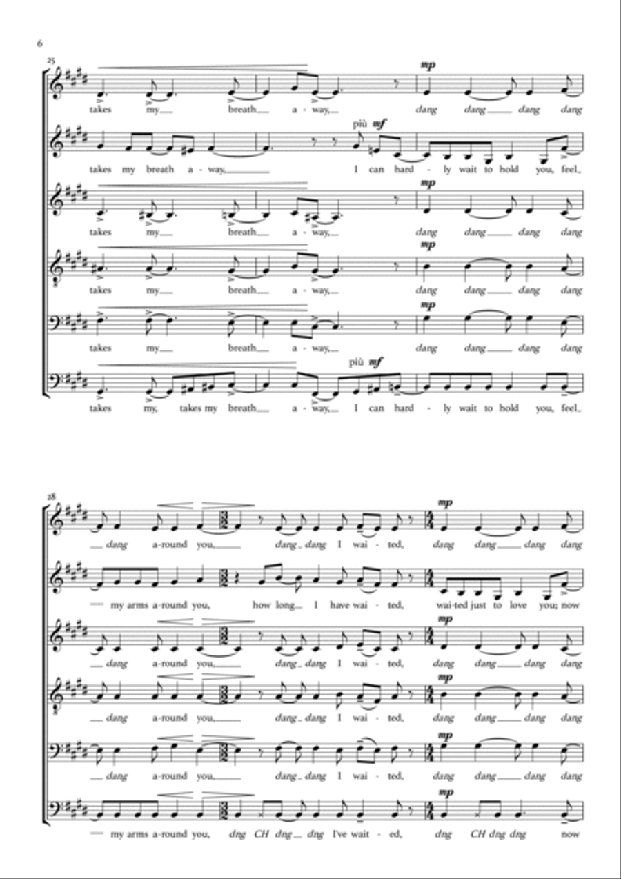 The Look Of Love A Cappella scores gallery preview page 6