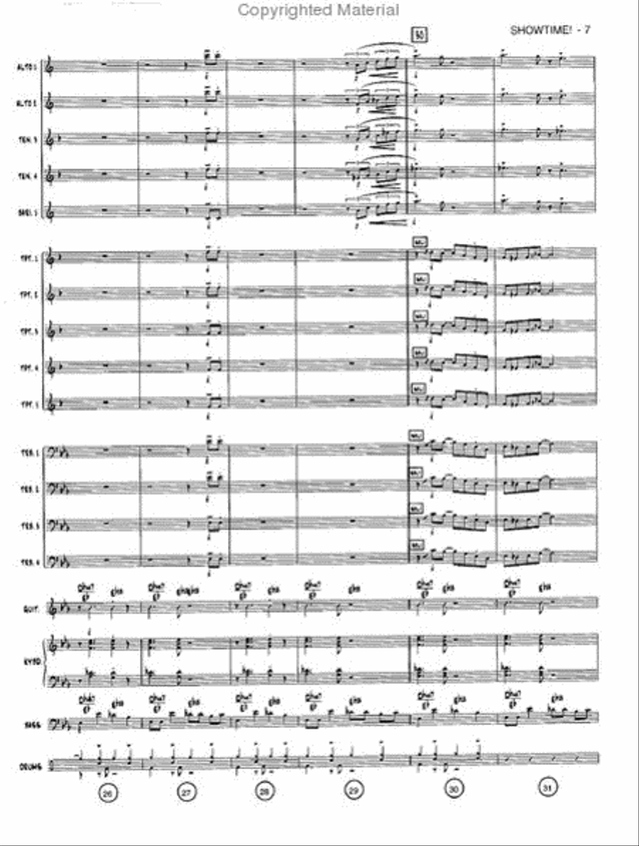 Showtime! Jazz Ensemble scores gallery preview page 6