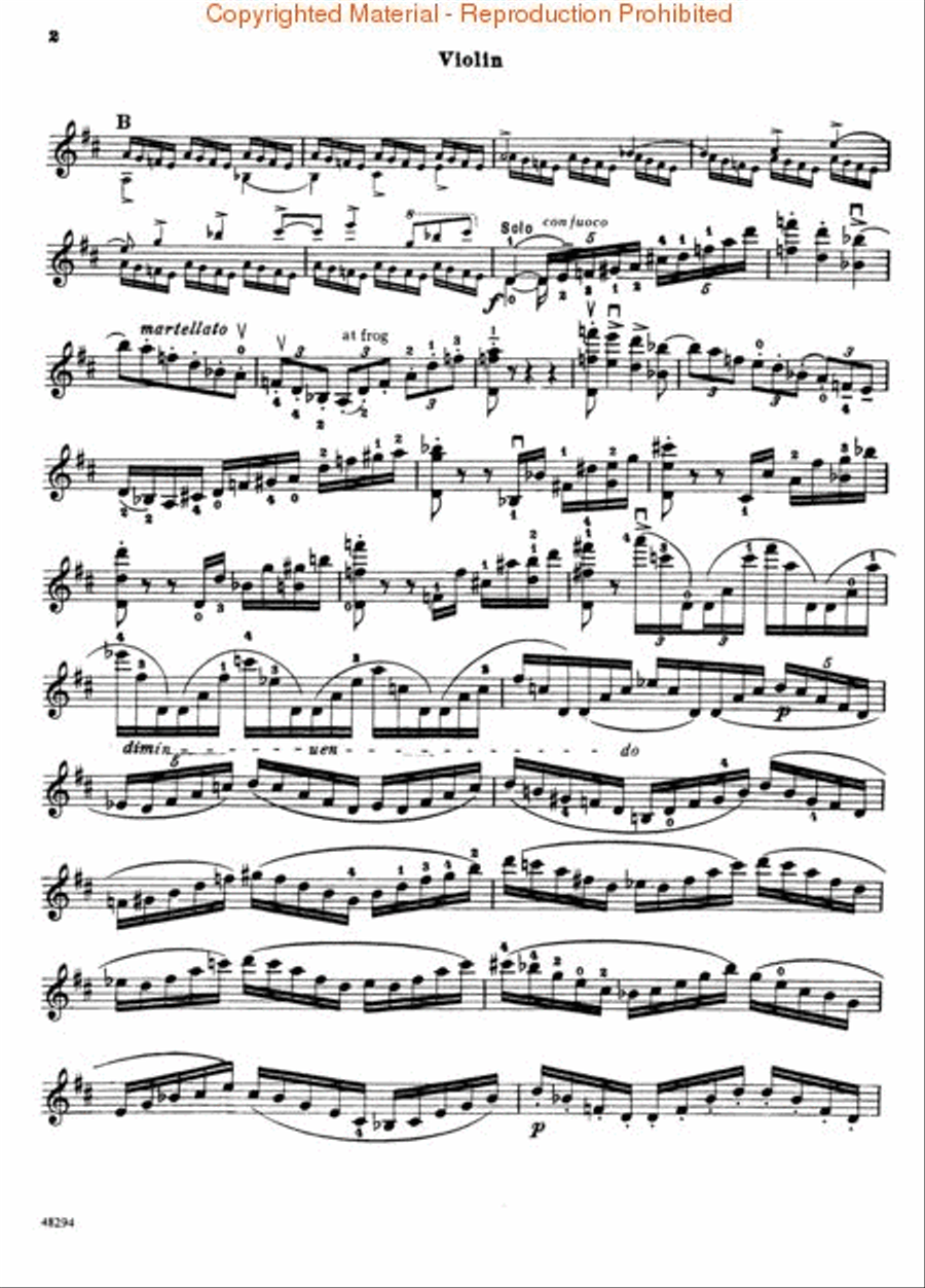 Concerto in D, Op. 77 Violin Solo scores gallery preview page 2
