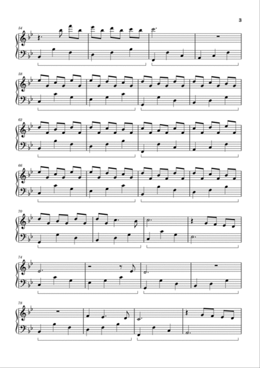 Waltz of Solitude Waltz of Solitude Easy Piano scores gallery preview page 3