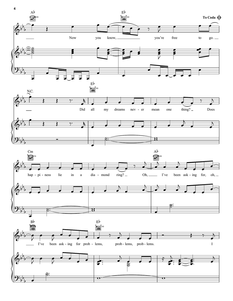 Bad Liar Bad Liar Piano, Vocal, Guitar scores gallery preview page 4
