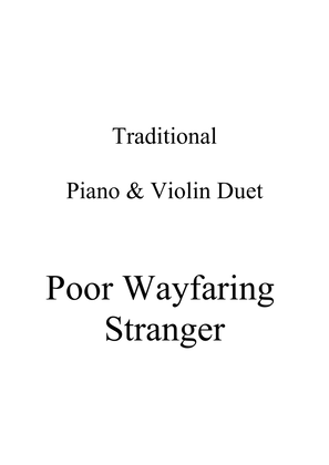 Book cover for Poor Wayfaring Stranger - Piano & violin Duet