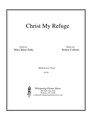Book cover for Christ My Refuge medium low voice