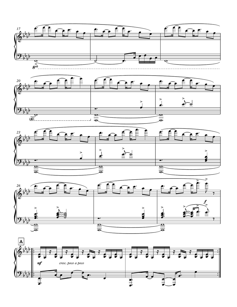 Battle Against a True Hero (UNDERTALE Piano Collections 2) Piano Solo scores gallery preview page 3