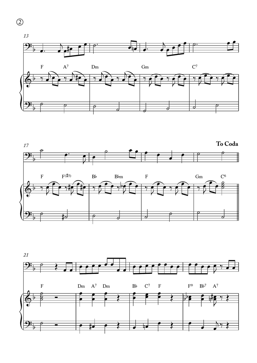 Hymne A L'amour Piano scores gallery preview page 2