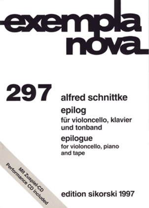 Book cover for Epilog for Violoncello, Piano and Tape