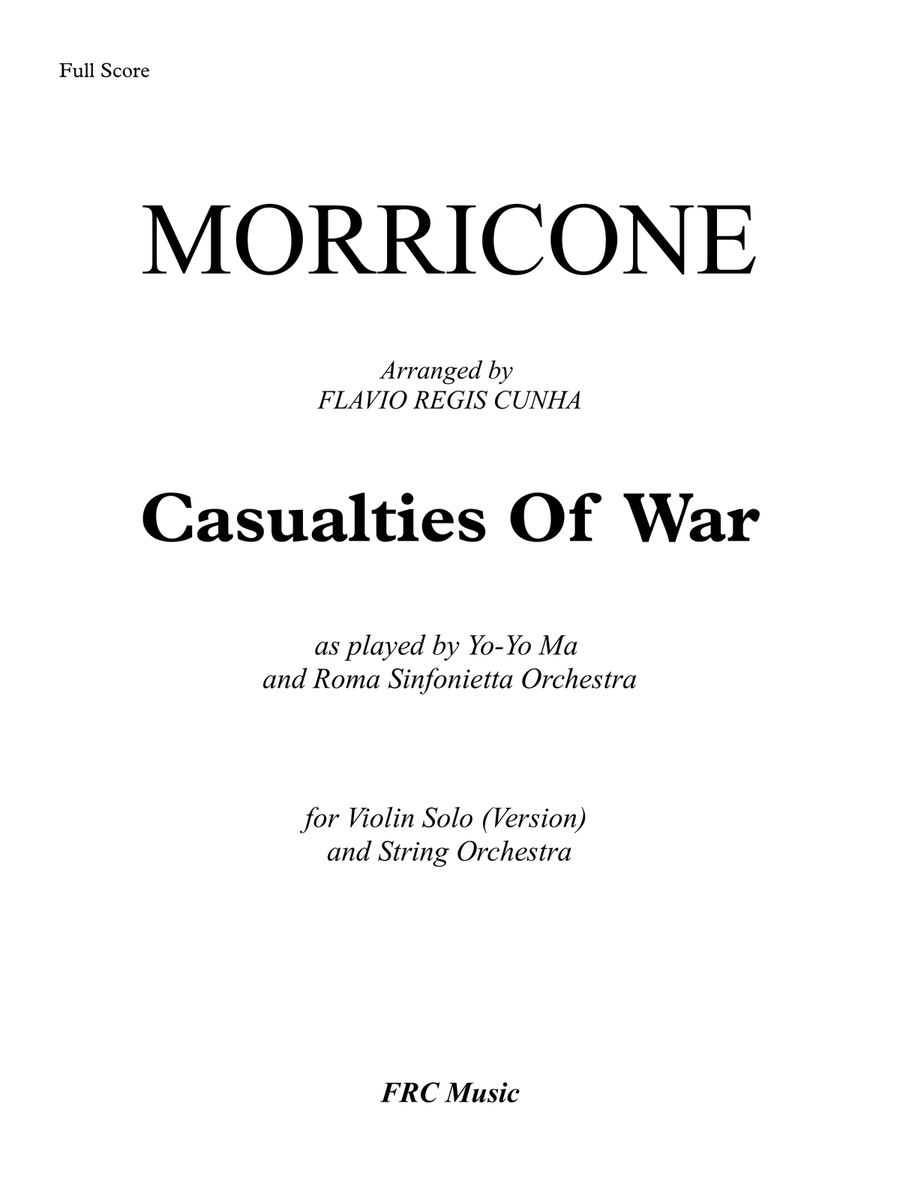 Casualties Of War -end Title String Orchestra scores gallery preview page 2