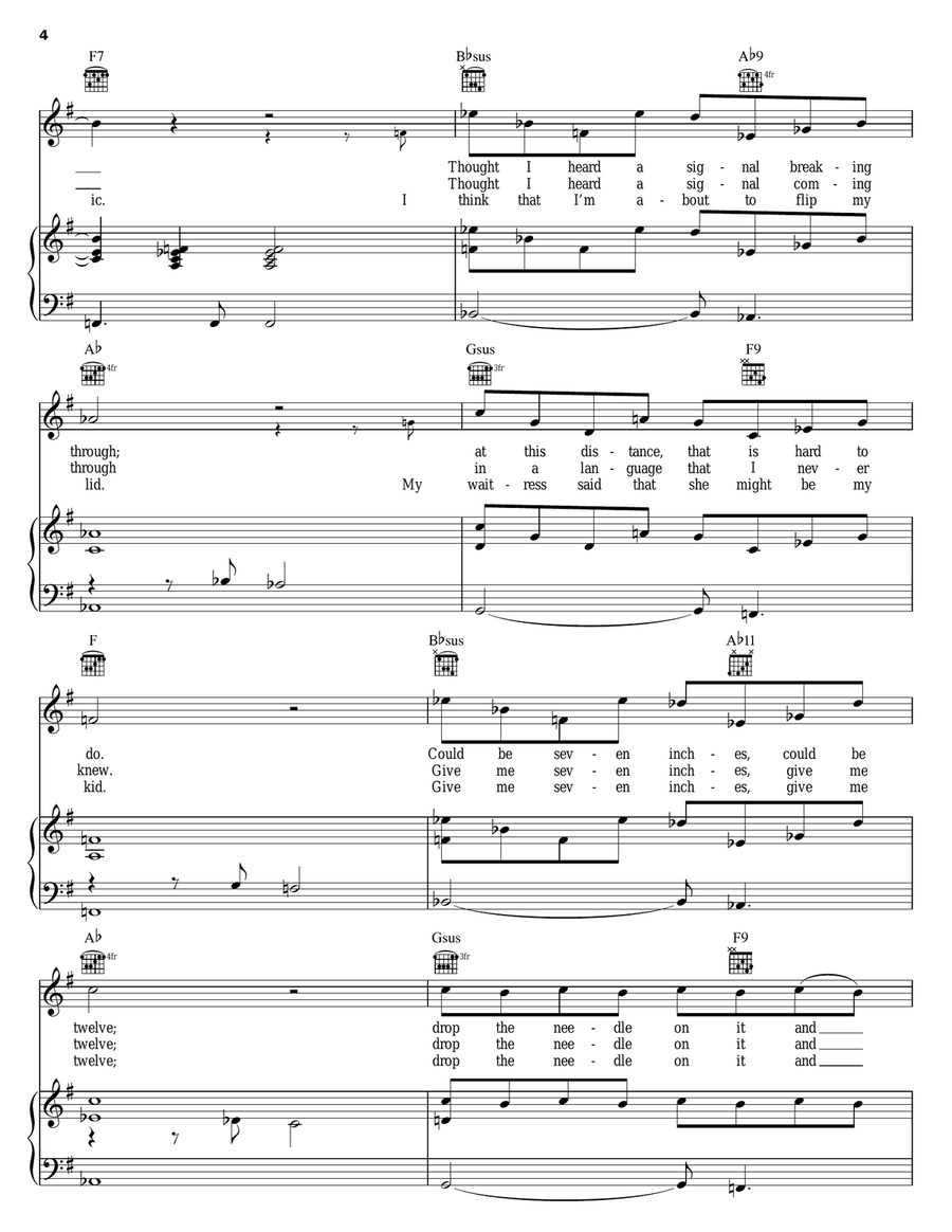 International Echo International Echo Piano, Vocal, Guitar scores gallery preview page 4