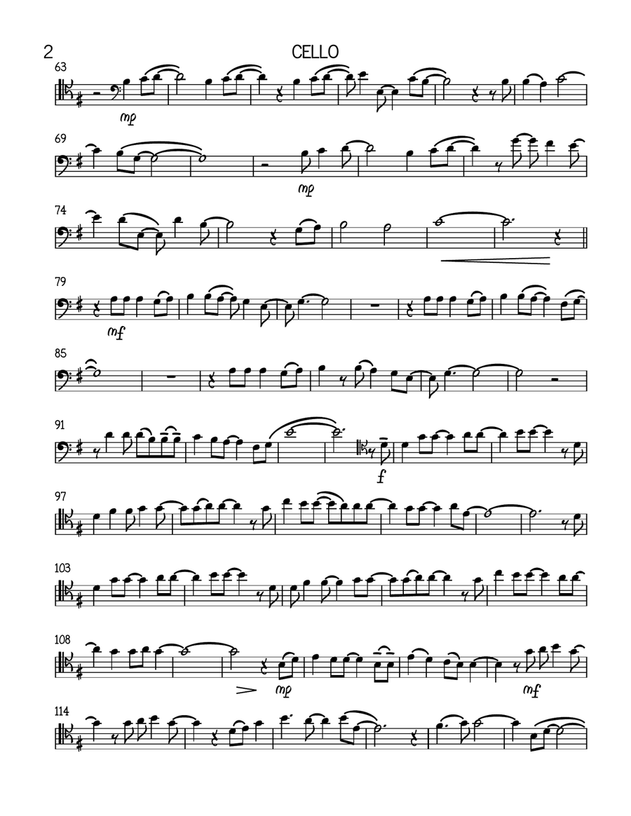A Million Dreams Cello Solo scores gallery preview page 2