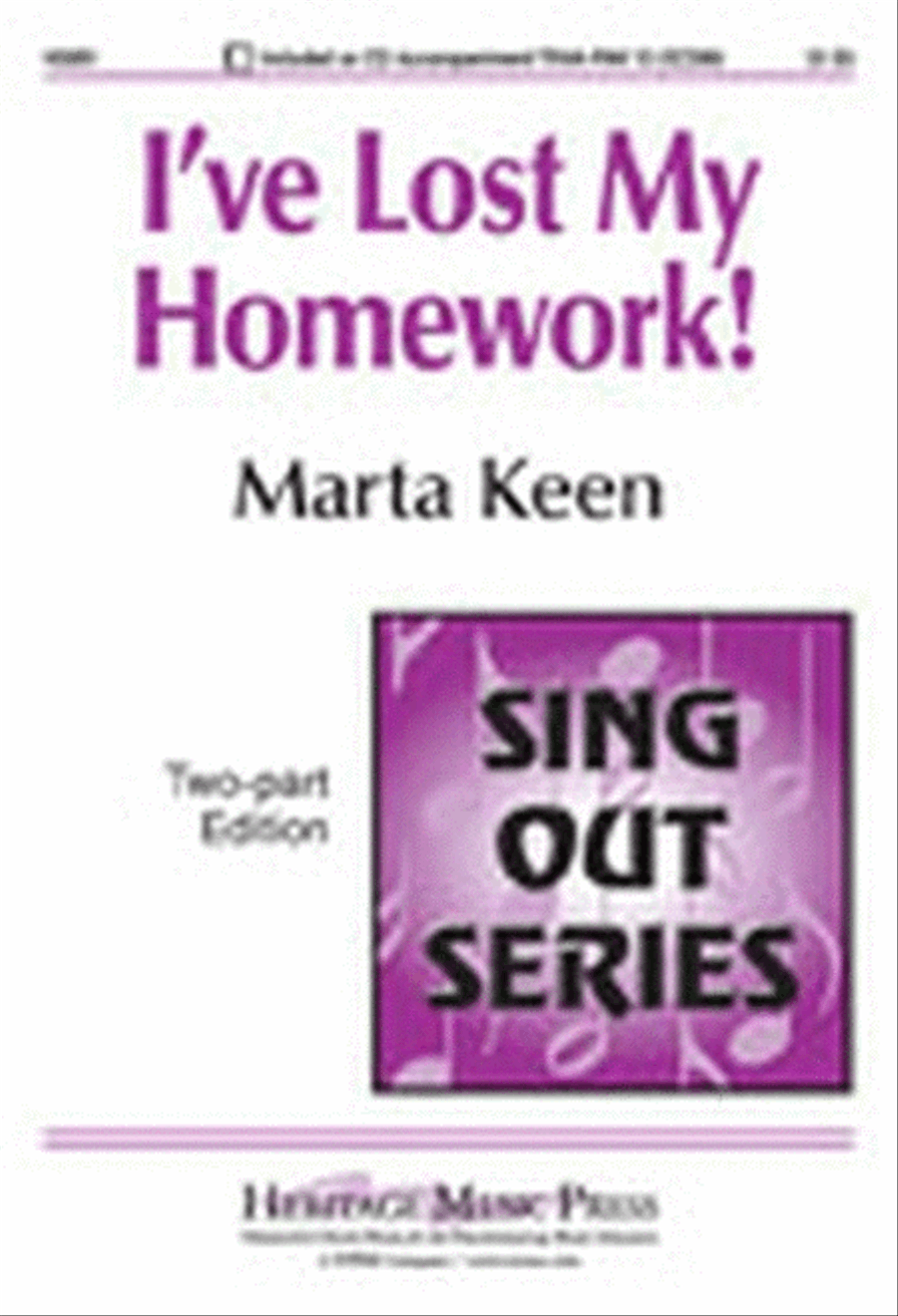 I've Lost my Homework 2-Part scores gallery preview page 1