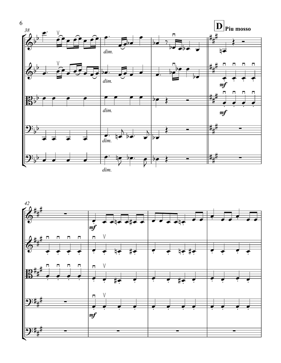 Bohemian Rhapsody String Orchestra scores gallery preview page 6