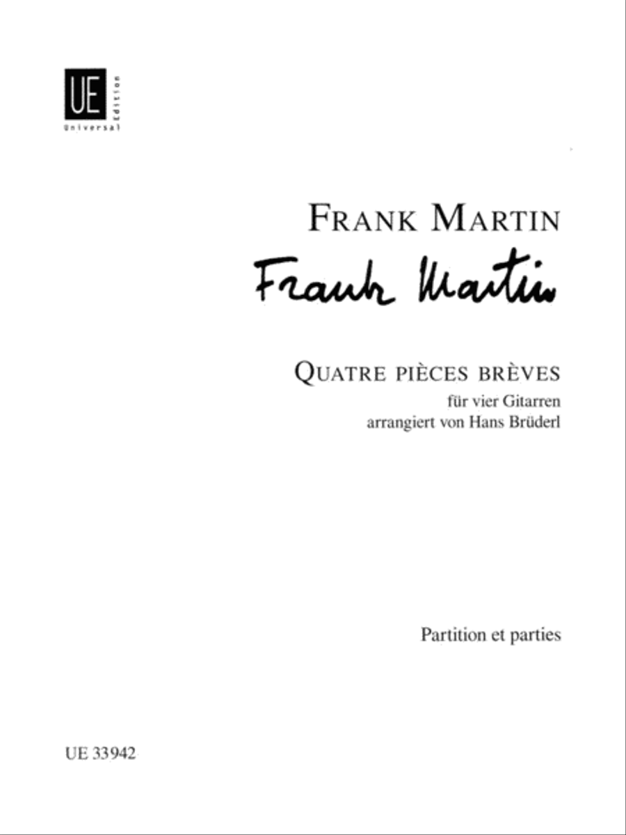 Quatre Pièces Brèves Guitar Solo scores gallery preview page 1