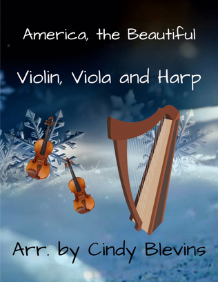 America, the Beautiful, for Violin, Viola and Harp