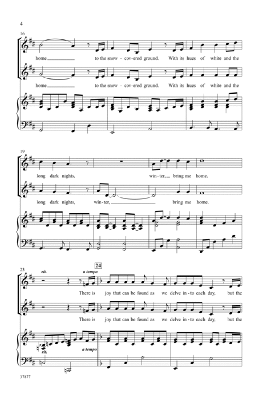 Winter, Bring Me Home Winter, Bring Me Home 2-Part scores gallery preview page 3