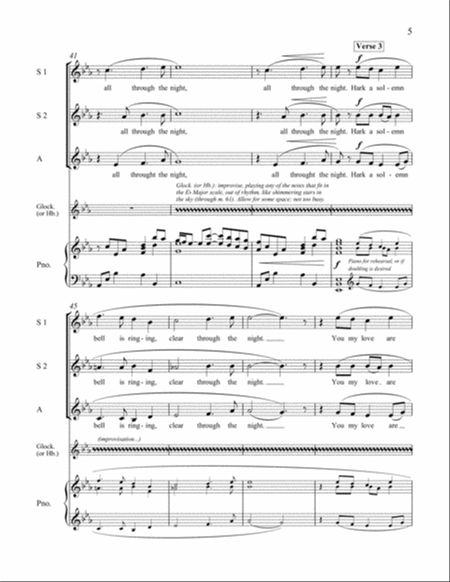 All Through the Night All Through the Night SSA scores gallery preview page 8