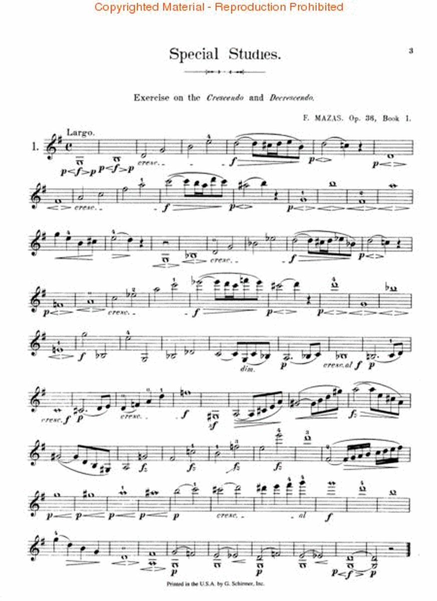 75 Melodious and Progressive Studies, Op. 36 – Book 1
