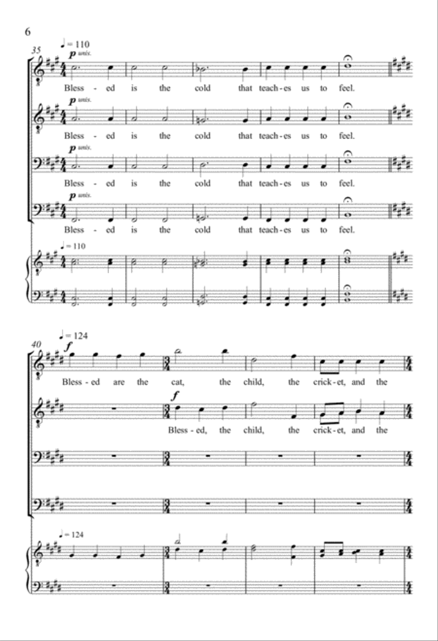 Prayer at Winter Solstice TTBB scores gallery preview page 6