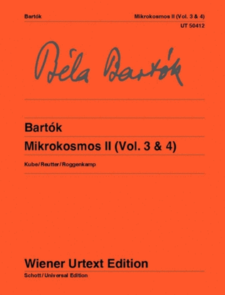 Book cover for Mikrokosmos II (Vol. 3 and 4)
