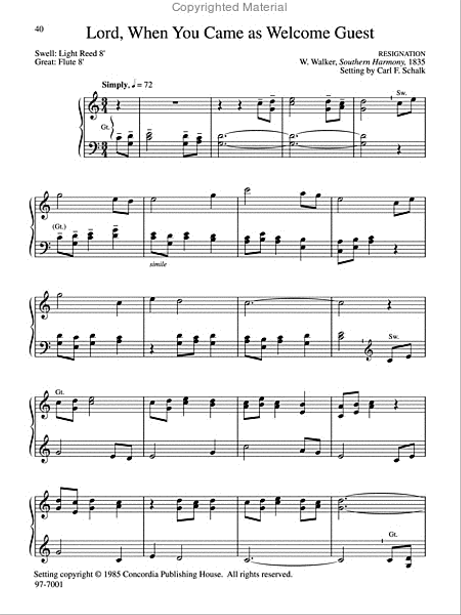 Musica Sacra: Easy Hymn Preludes for Organ, Vol. 1