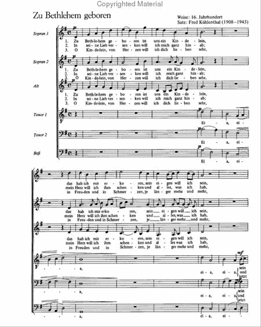Drei Weihnachtschorsatze Score scores gallery preview page 3