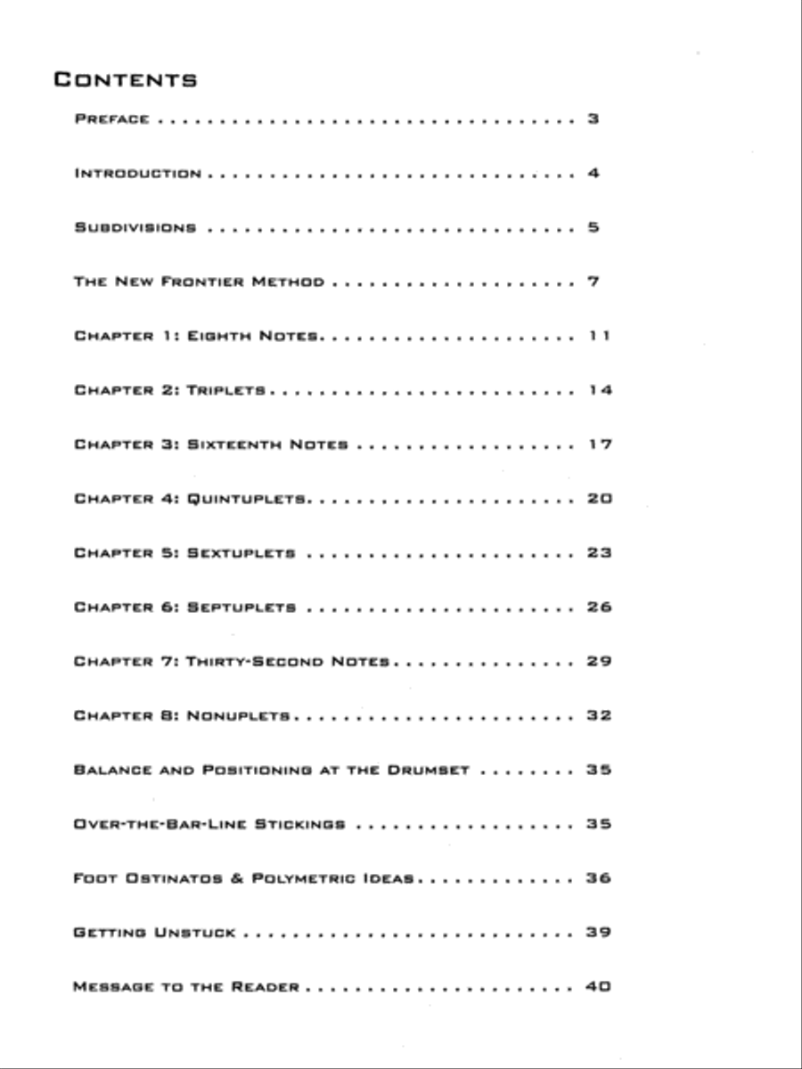 The New Frontier for Drumset Percussion scores gallery preview page 2