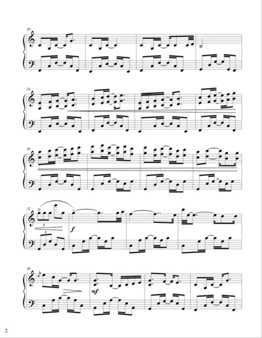 UNCHAIN ME Piano Solo scores gallery preview page 2