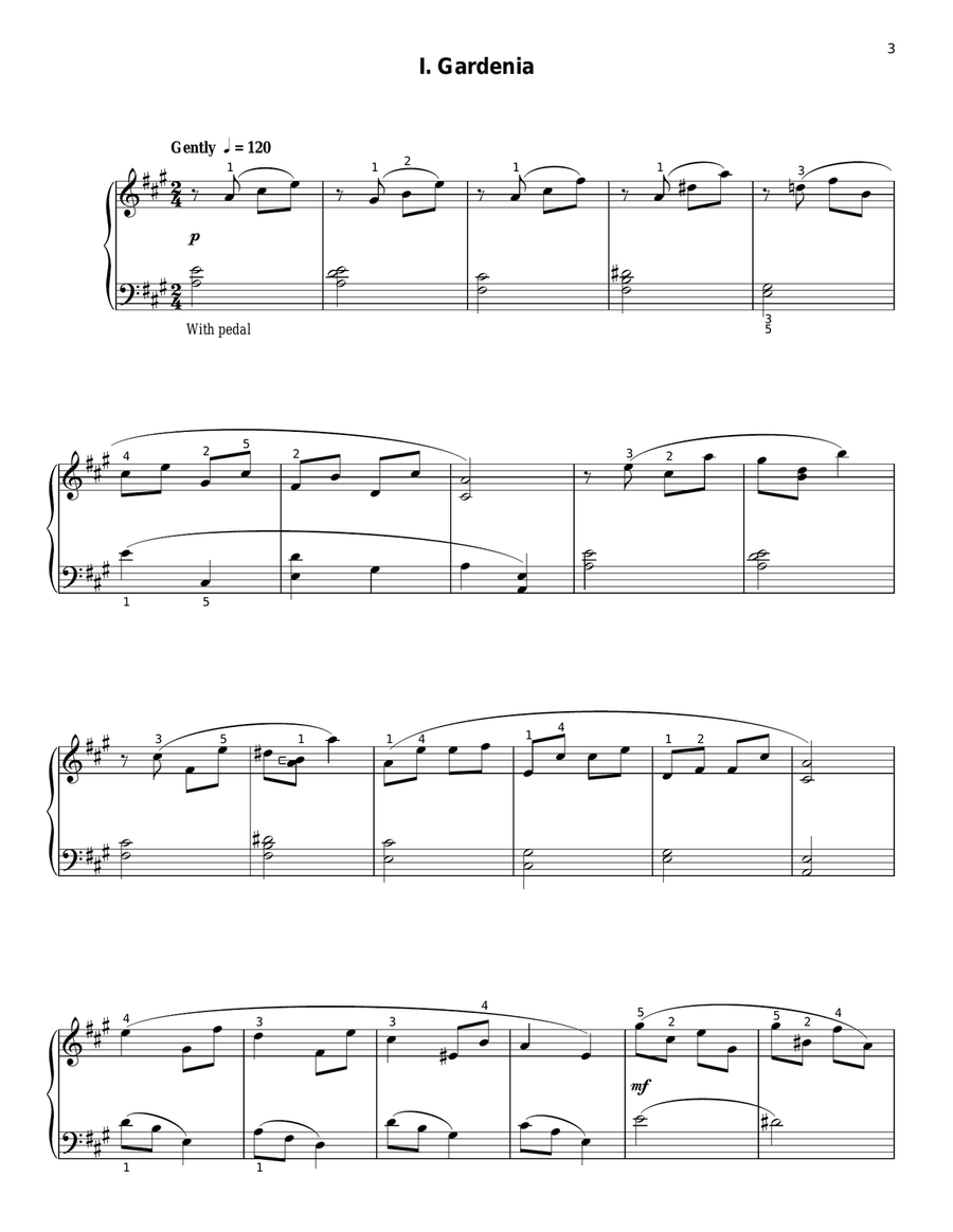 To A Wild Rose Piano Solo scores gallery preview page 3