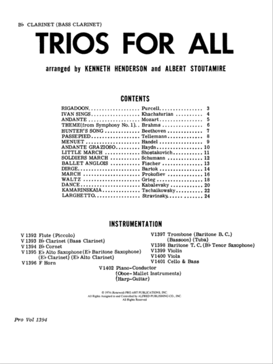 Trios for All Small Ensemble scores gallery preview page 2