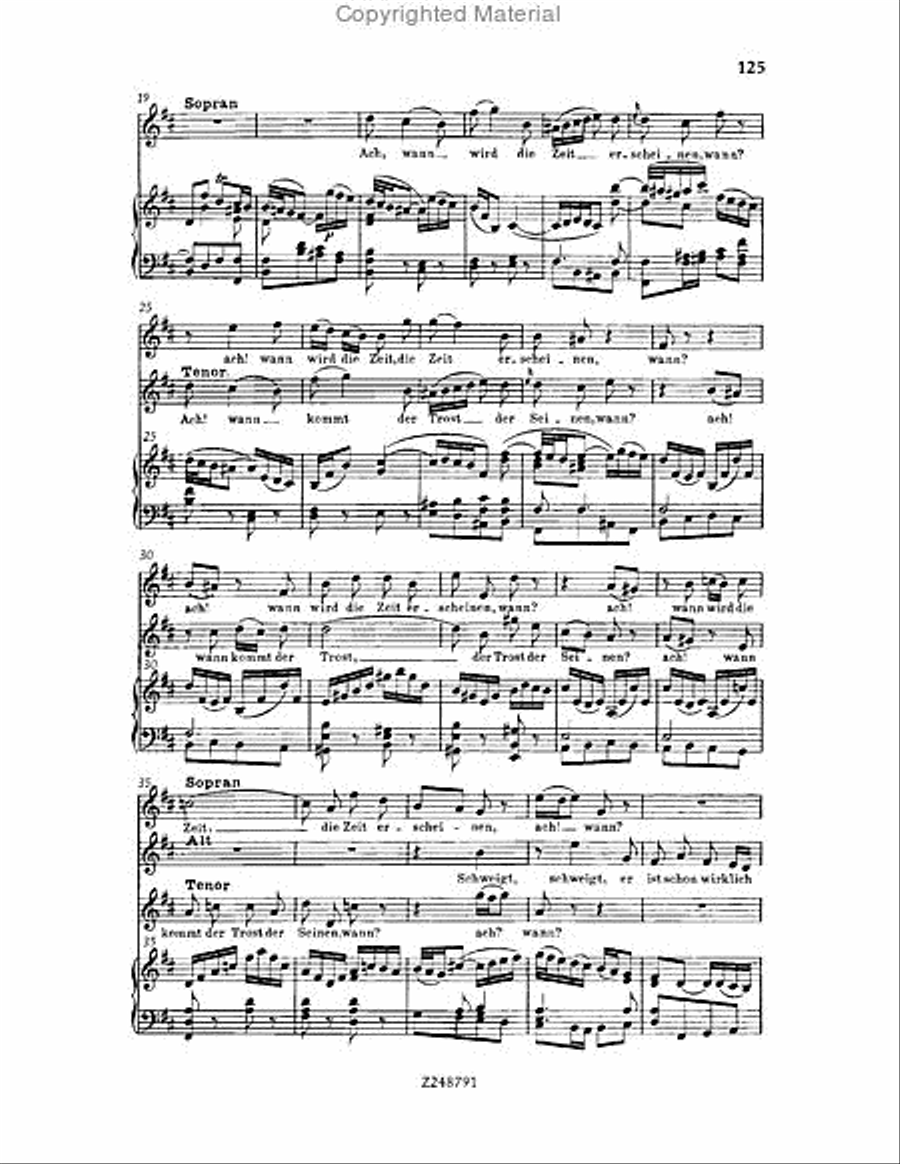Christmas Oratorio, BWV 248 Choir scores gallery preview page 124