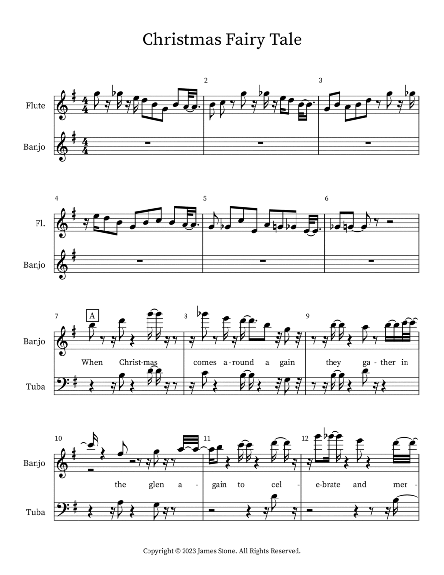 Christmas Fairy Tale Small Ensemble scores gallery preview page 1