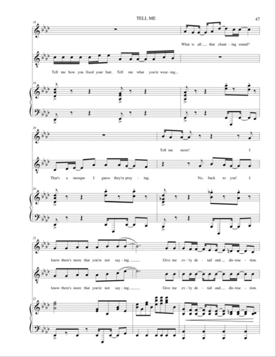 Tell Me Piano scores gallery preview page 3