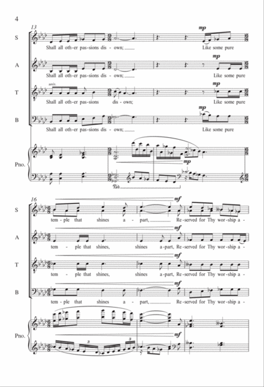 Teach Me to Love Teach Me to Love 4-Part scores gallery preview page 3