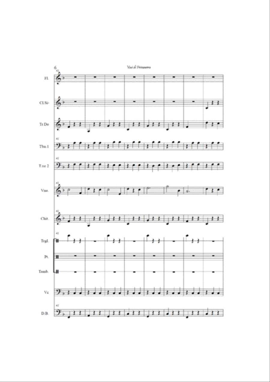 Spring voices (Fruhlingsstimmen) op. 410 Large Ensemble scores gallery preview page 6