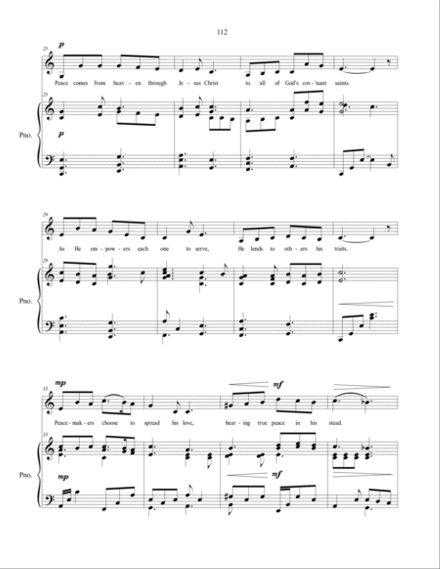 Peace Comes From Heaven, sacred vocal solo Voice Solo scores gallery preview page 4
