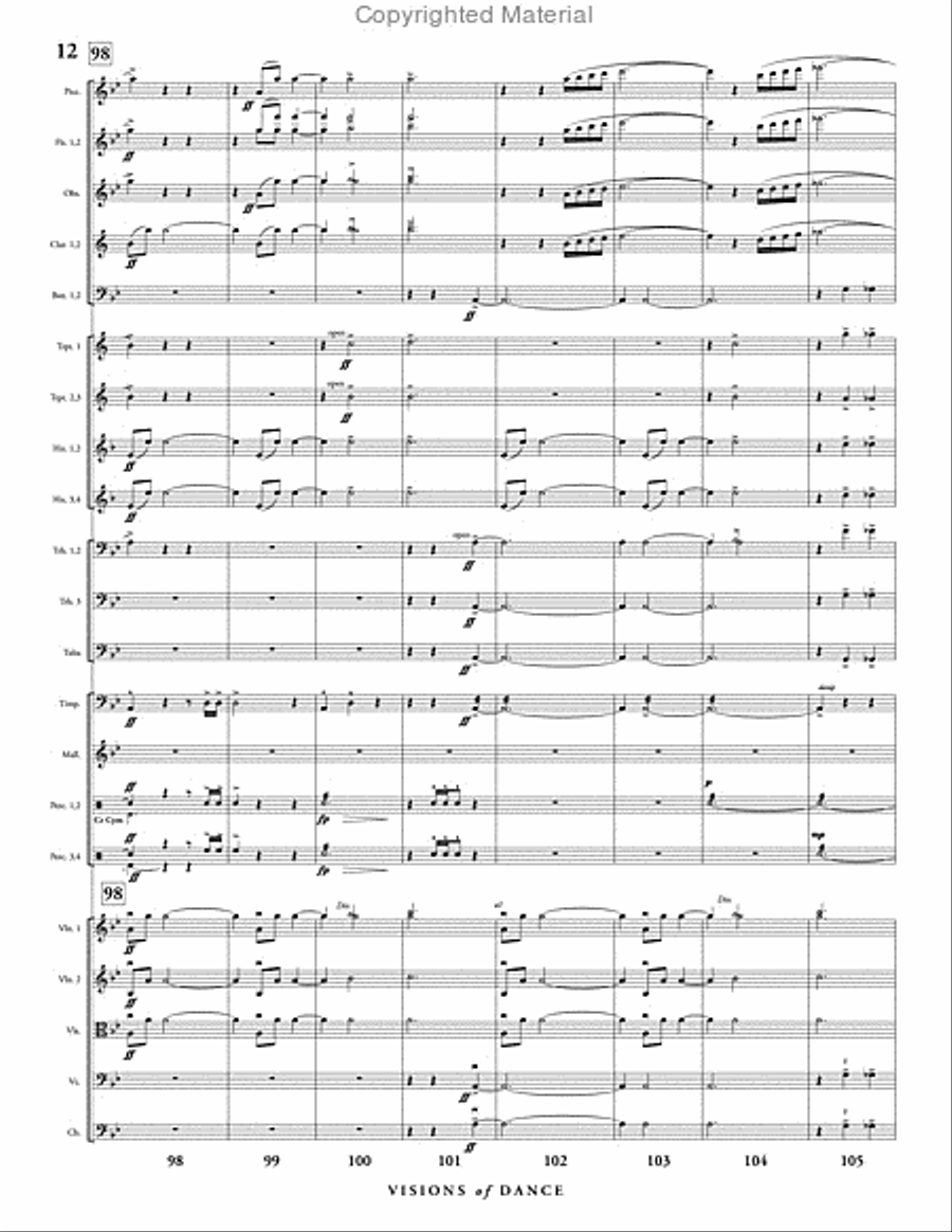 Visions of Dance Full Orchestra scores gallery preview page 13