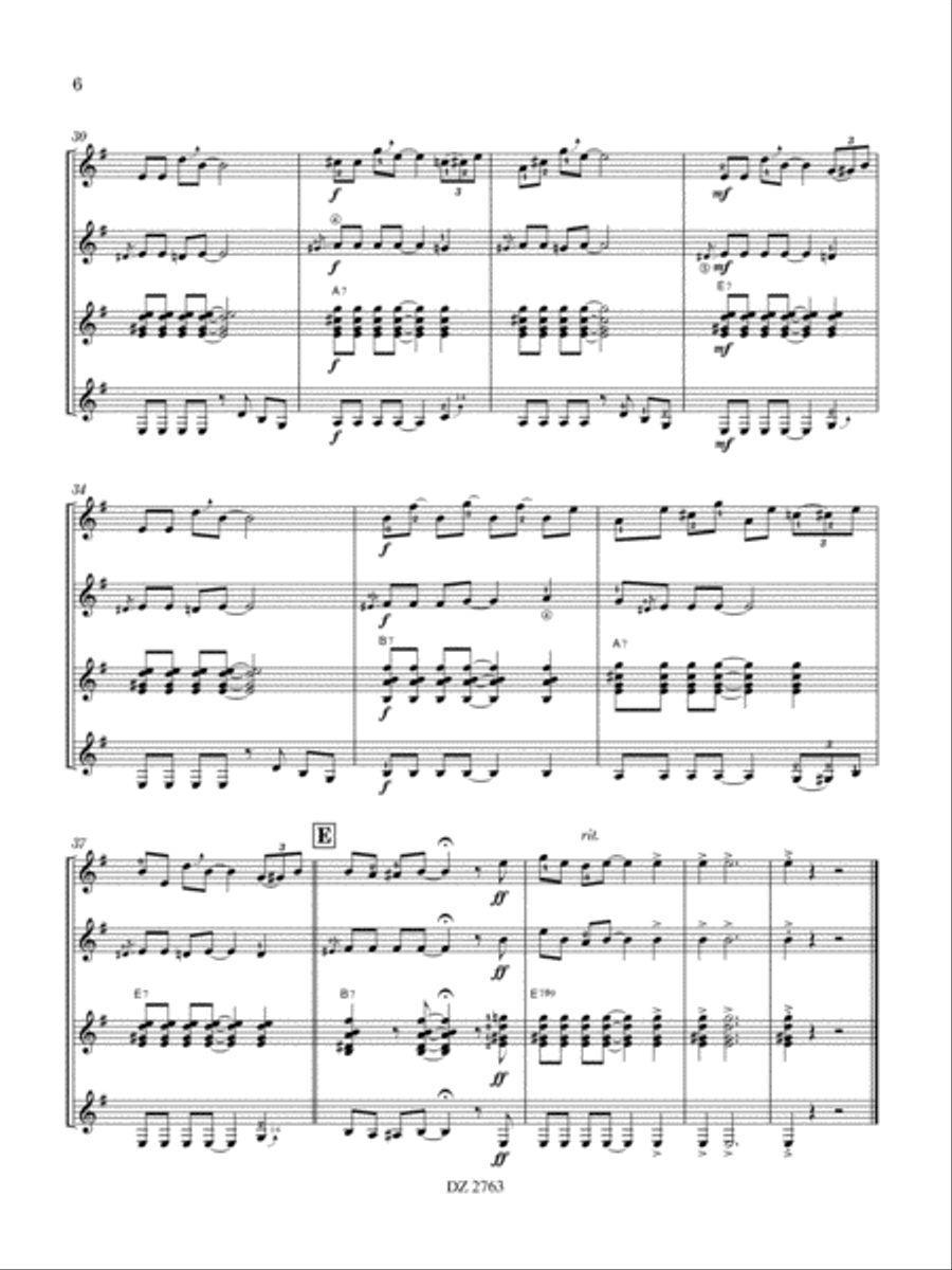 Mississippi Blues Mississippi Blues Guitar Ensemble scores gallery preview page 6