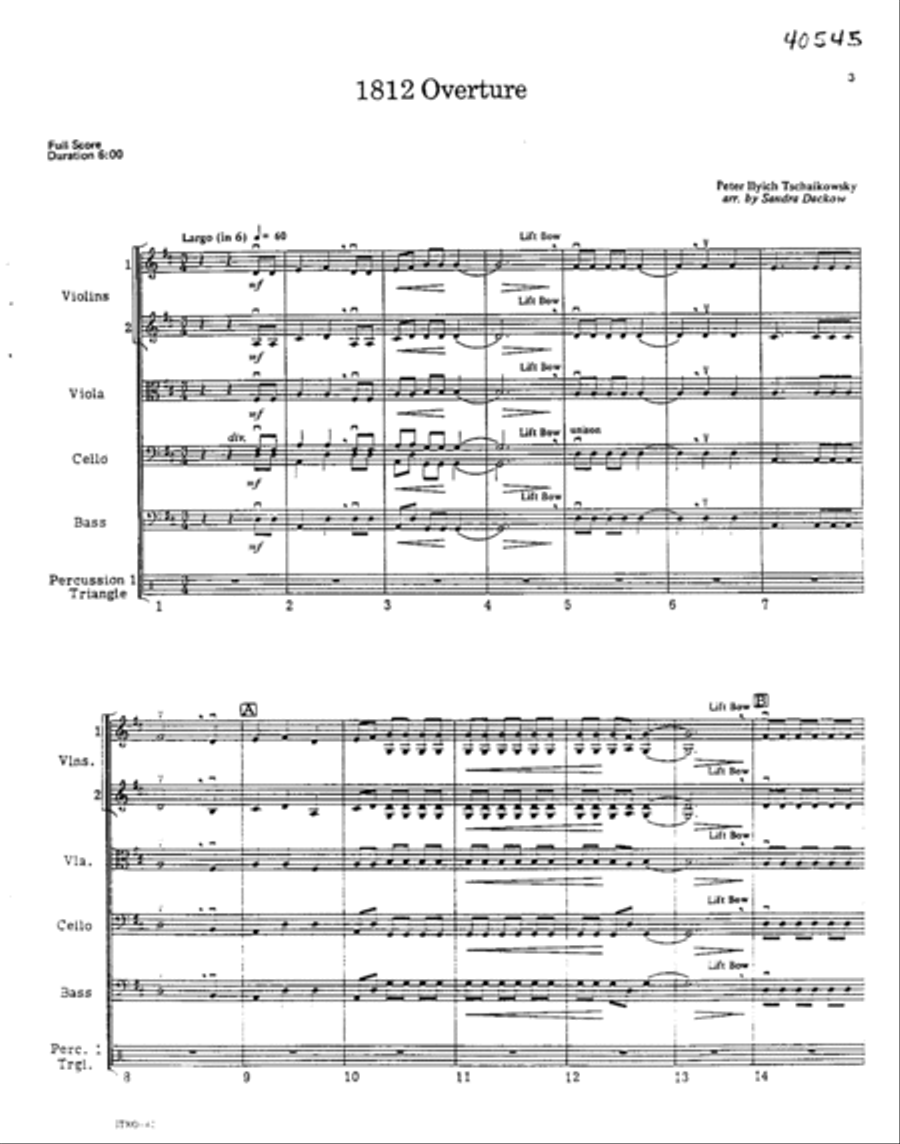 1812 Overture Orchestra scores gallery preview page 2